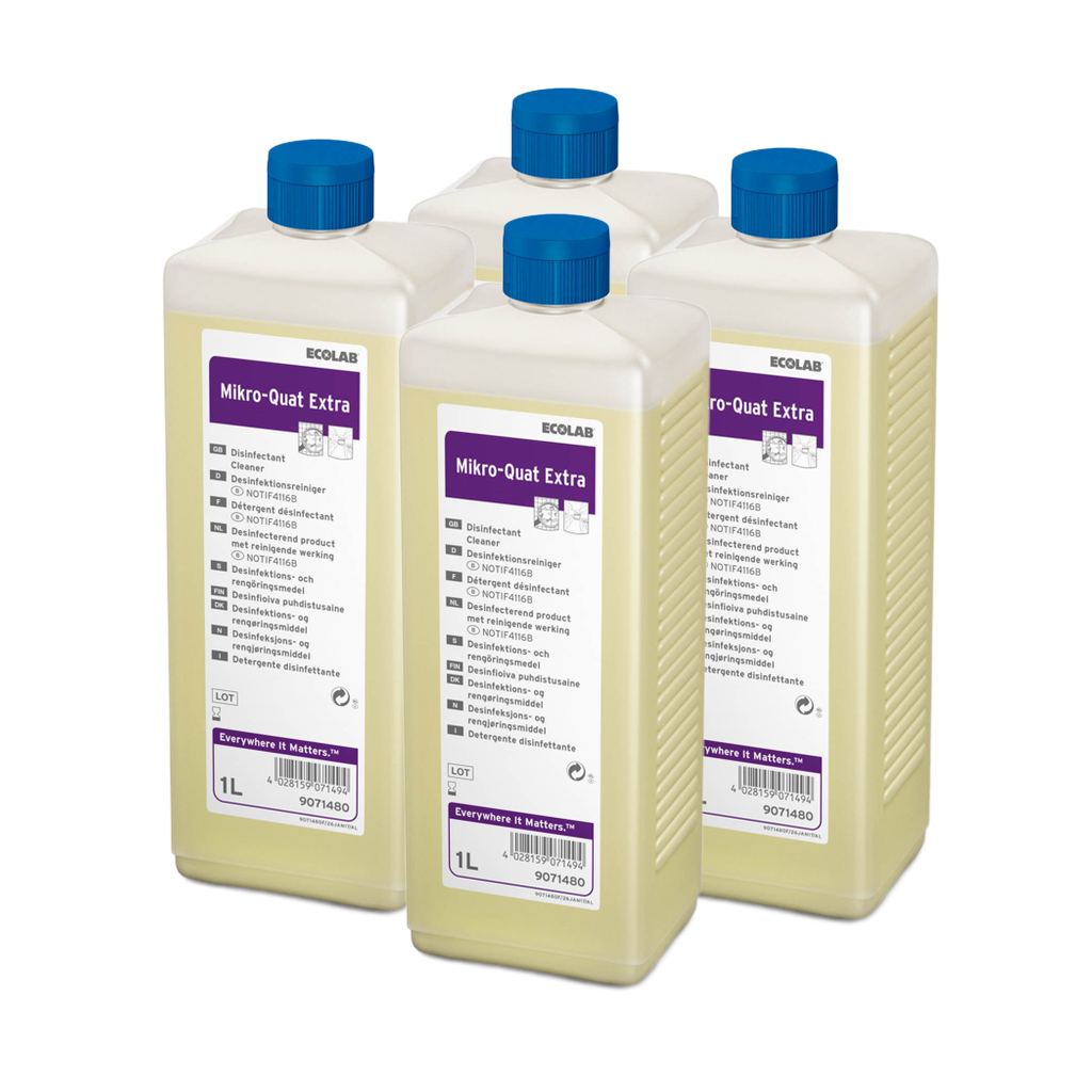 Mikro-Quat Extra 4x1L - Rengörings- och desinfektionsmedel